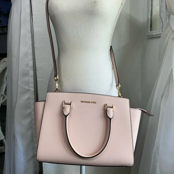 Michael Kors Selma Medium Pink Satchel Handbag 🩷 - Picture 2 of 8